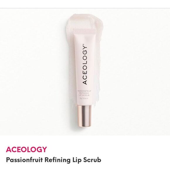 ACEOLOGY ~ Passionfruit Refining Lip Scrub ~ FULL SIZE ~ NEW - Picture 2 of 6